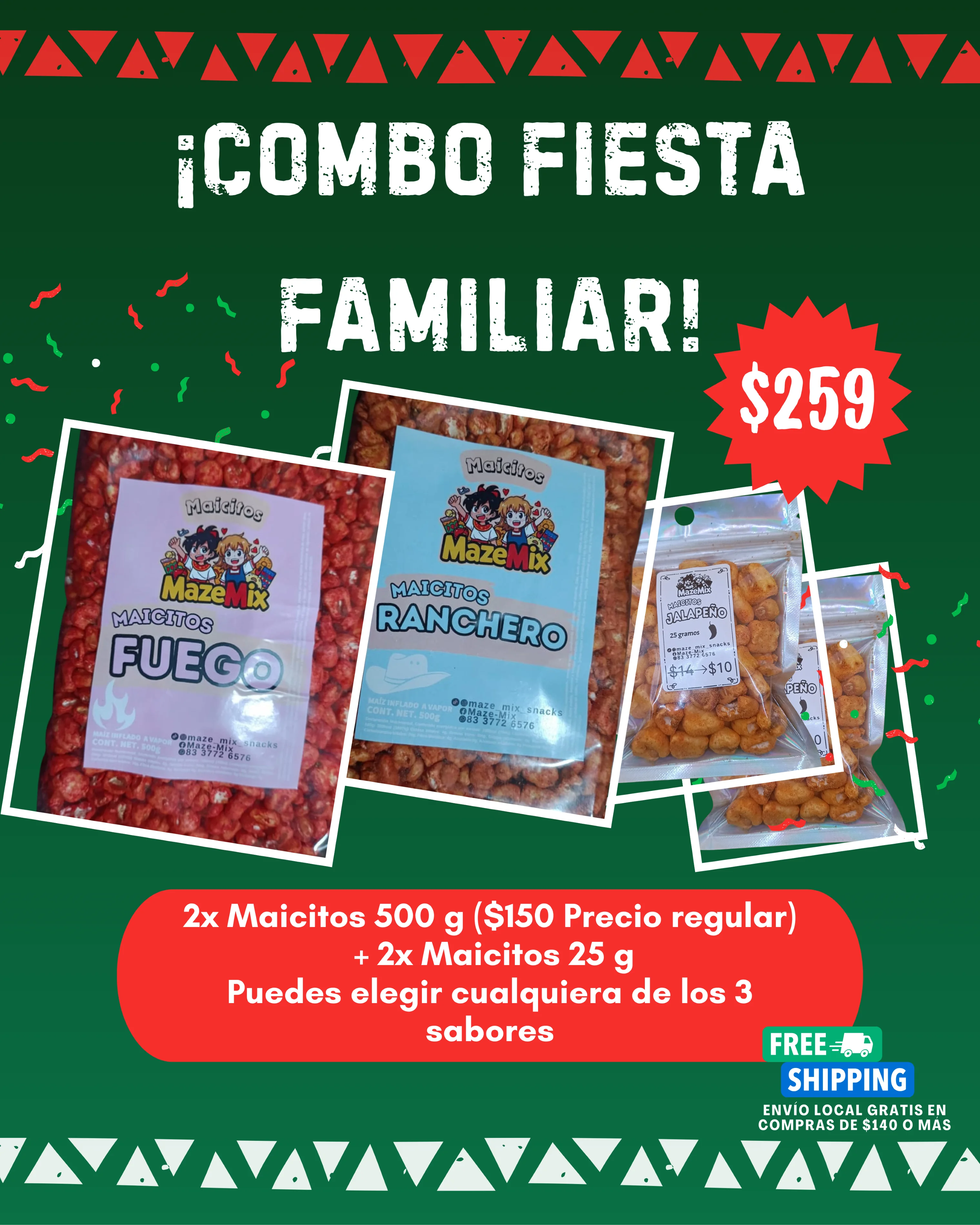 Combo Fiesta Familiar - Maicitos